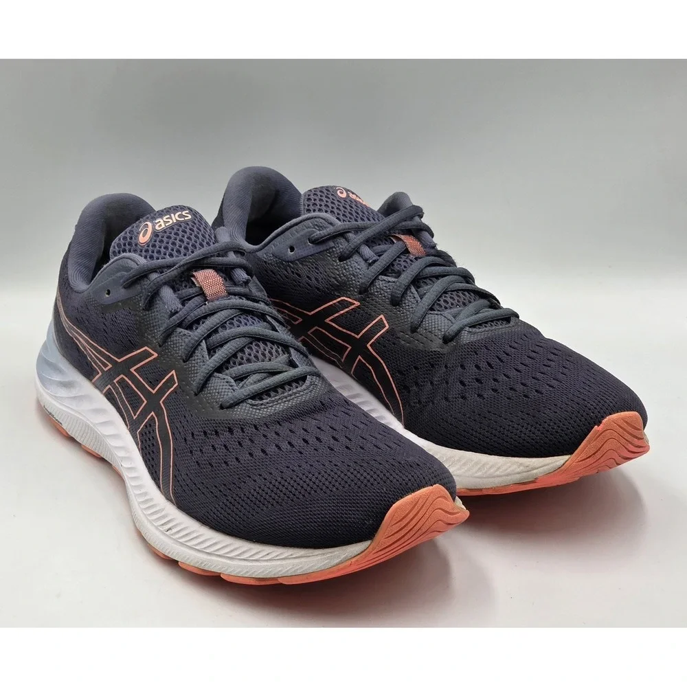 ASICS Gel-Excite 8 Womens Size 12 Thunder Blue Blazing Coral Running Shoes